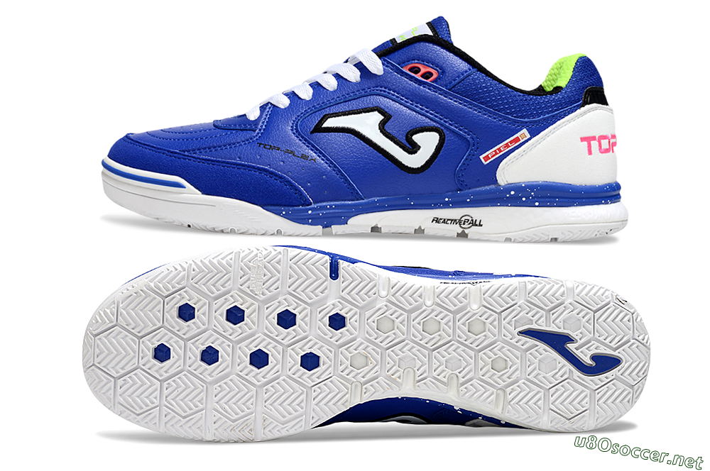 Men's Joma Top Flex IC Football Shoes - Blue/White/Red 1