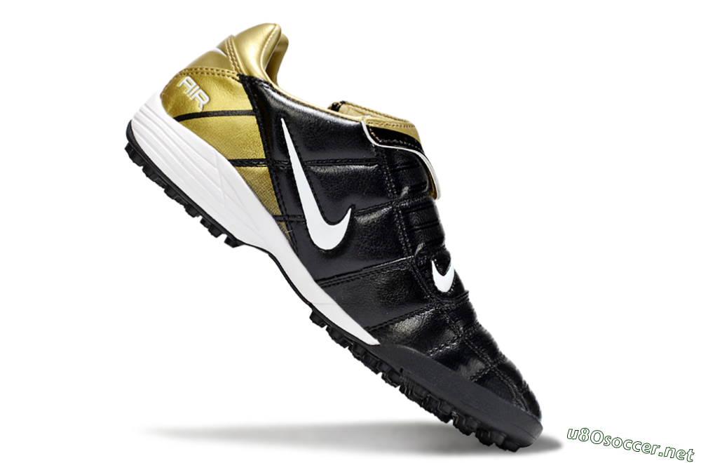 Men's Nike Air Zoom Total 90 III TF Football Shoes - Black/Gold/White 4