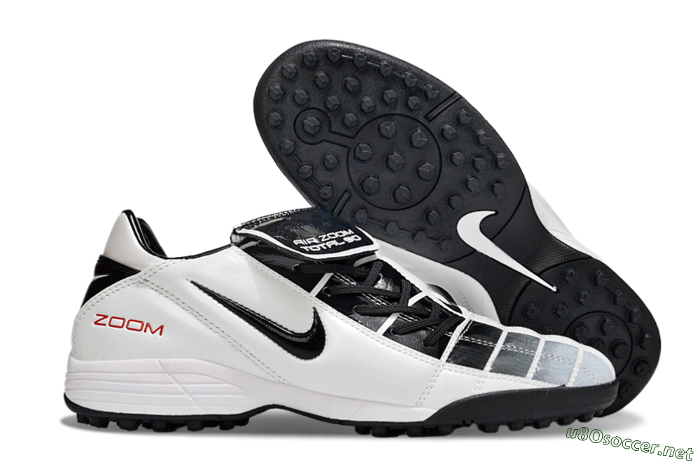 Men's Nike Air Zoom Total 90 III TF Football Shoes - White/Black/Red 2