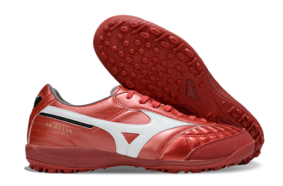 Men's Mizuno Morelia Neo 4 TF Football Shoes - Red/White/Black