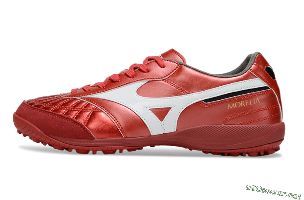 Men's Mizuno Morelia Neo 4 TF Football Shoes - Red/White/Black 0
