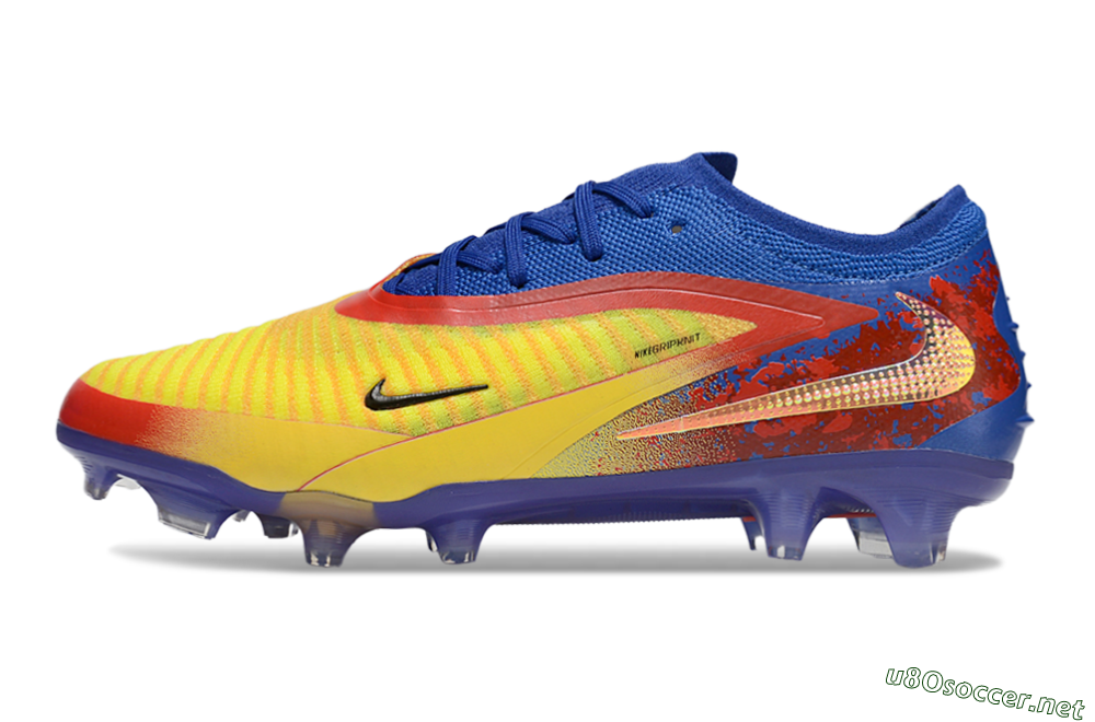 Men's Nike Phantom 6 Elite Low FG Football Boots - Yellow/Red/Blue 0