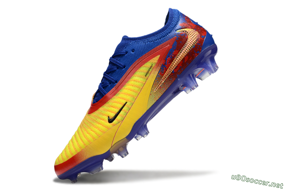 Men's Nike Phantom 6 Elite Low FG Football Boots - Yellow/Red/Blue 5