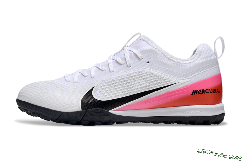 Unisex Nike Air Zoom Mercurial Vapor 16 Pro TF Football Shoes - White/Black/Pink 0