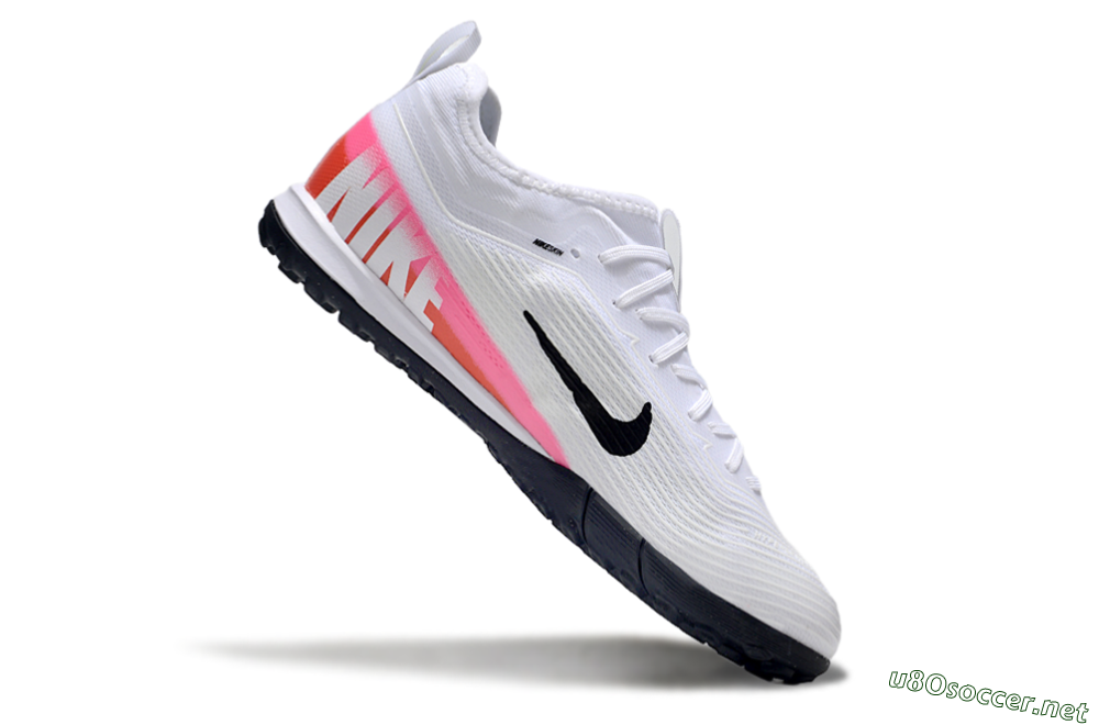 Unisex Nike Air Zoom Mercurial Vapor 16 Pro TF Football Shoes - White/Black/Pink 4