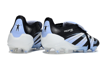 Men's Adidas Predator 25 Elite Foldover Tongue FG Football Boots - Black/Jade/White