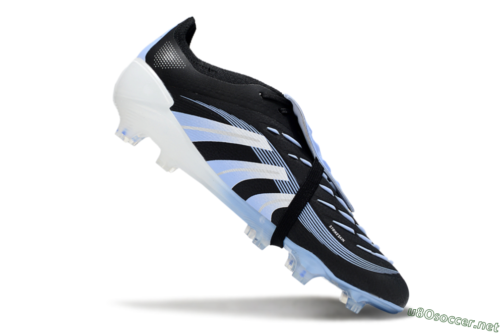 Men's Adidas Predator 25 Elite Foldover Tongue FG Football Boots - Black/Jade/White 4