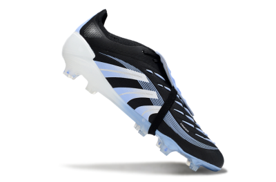 Men's Adidas Predator 25 Elite Foldover Tongue FG Football Boots - Black/Jade/White
