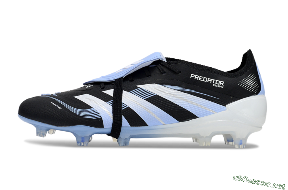 Men's Adidas Predator 25 Elite Foldover Tongue FG Football Boots - Black/Jade/White 0