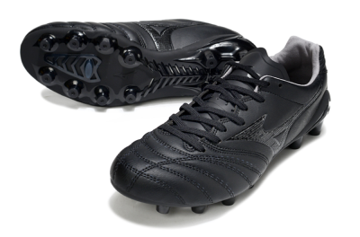 Men's Mizuno Morelia Neo 4 FG Football Boots - Black/Black