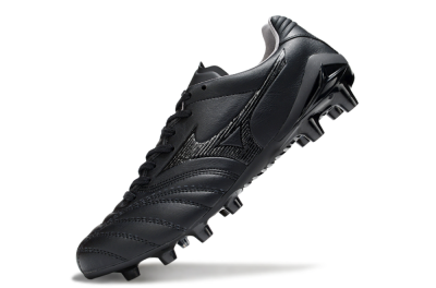 Men's Mizuno Morelia Neo 4 FG Football Boots - Black/Black
