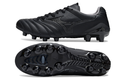 Men's Mizuno Morelia Neo 4 FG Football Boots - Black/Black