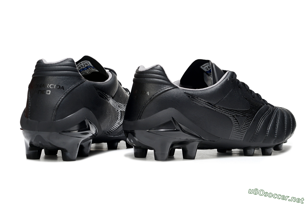 Men's Mizuno Morelia Neo 4 FG Football Boots - Black/Black 6