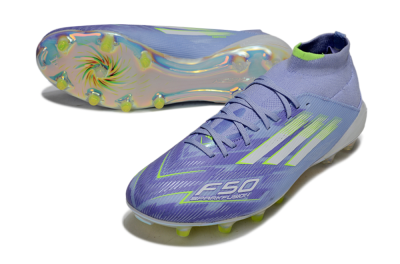 Men's Adidas F50 Elite Mid FG Football Boots - Blue/Silver/Gold