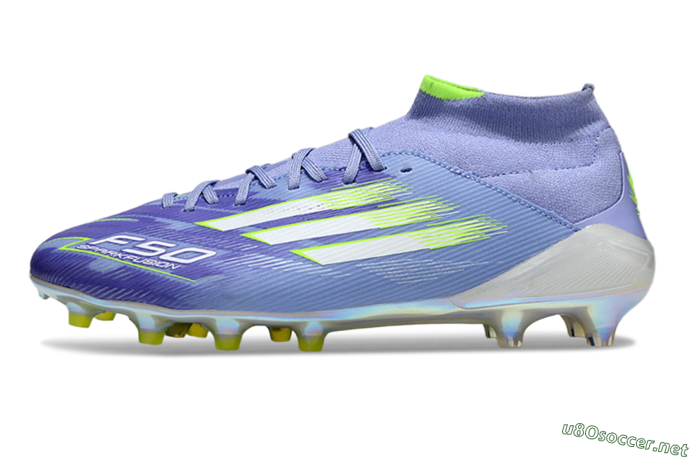 Men's Adidas F50 Elite Mid FG Football Boots - Blue/Silver/Gold 0