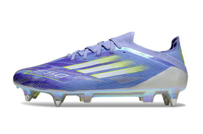 Men's Adidas F50 Elite SG Football Boots - Blue/Silver/Gold
