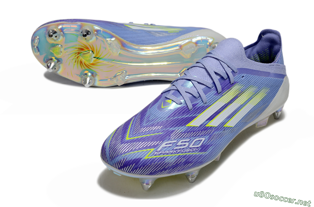 Men's Adidas F50 Elite SG Football Boots - Blue/Silver/Gold 3