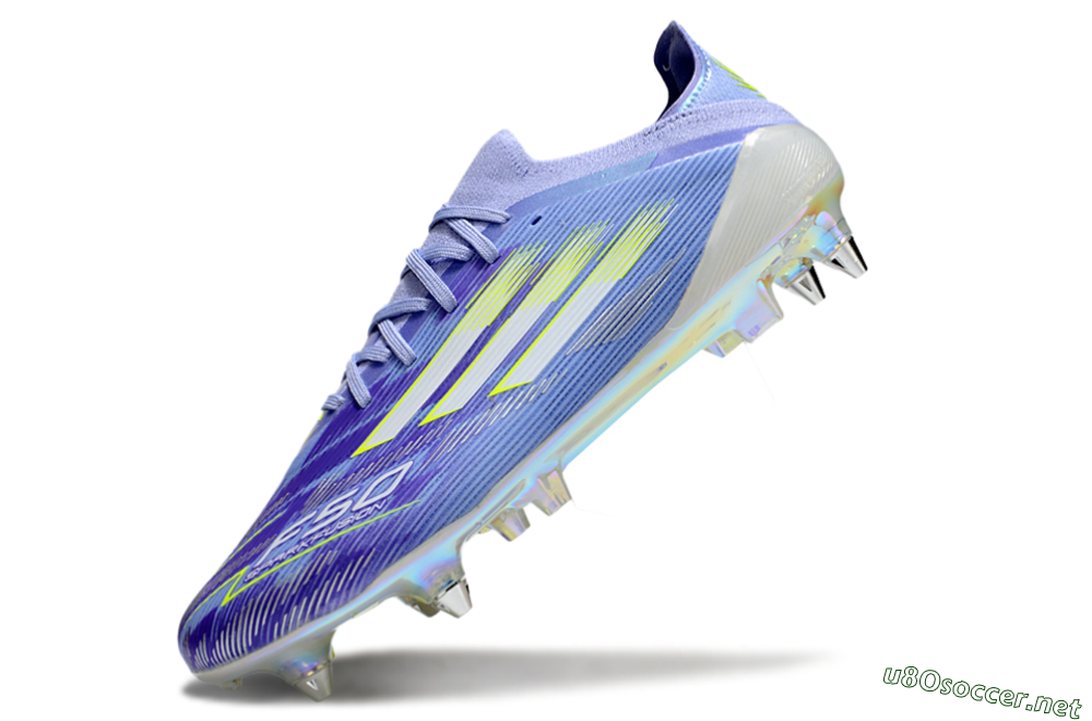 Men's Adidas F50 Elite SG Football Boots - Blue/Silver/Gold 5