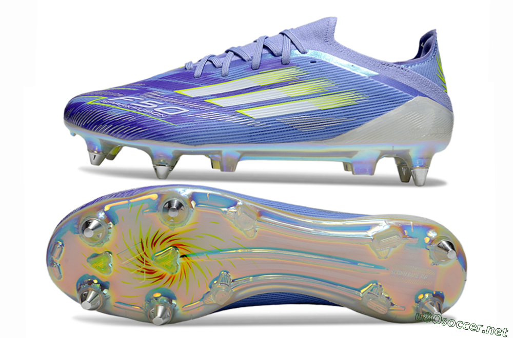 Men's Adidas F50 Elite SG Football Boots - Blue/Silver/Gold 1
