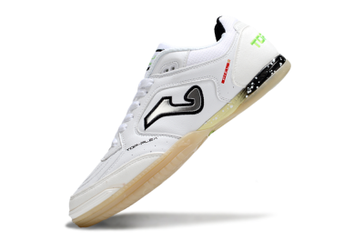 Men's Joma Top Flex IC Football Shoes - White/Silver/Yellow