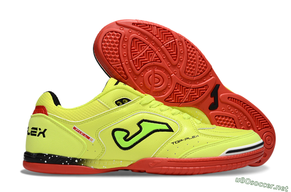 Men's Joma Top Flex IC Football Shoes - Yellow/Black/Red 2