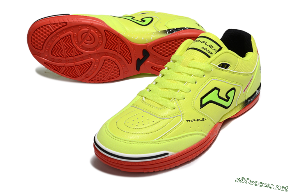 Men's Joma Top Flex IC Football Shoes - Yellow/Black/Red 3