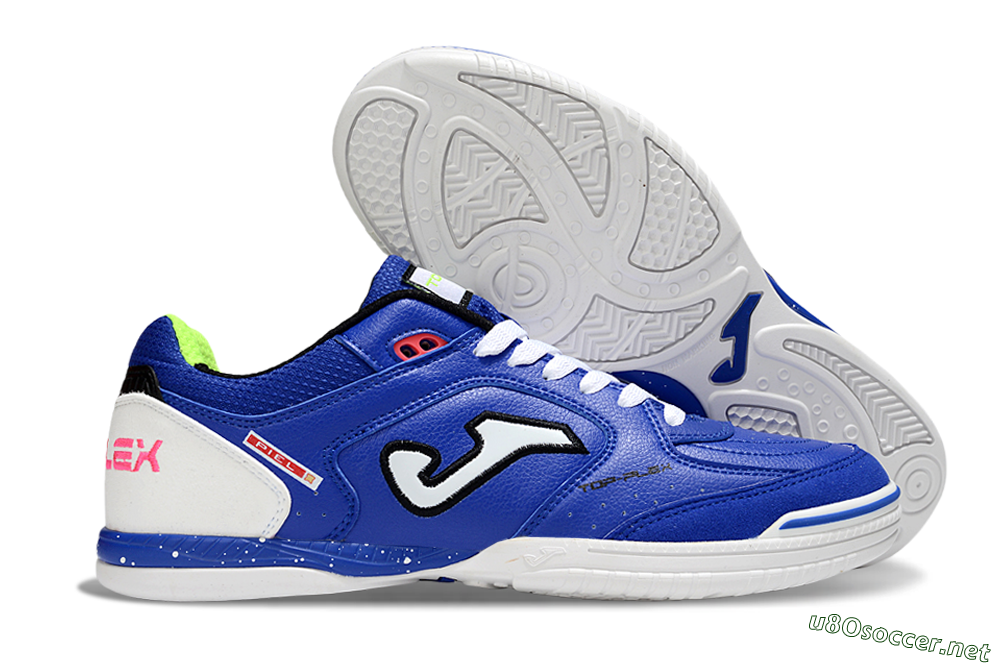 Men's Joma Top Flex IC Football Shoes - Blue/White/Red 2