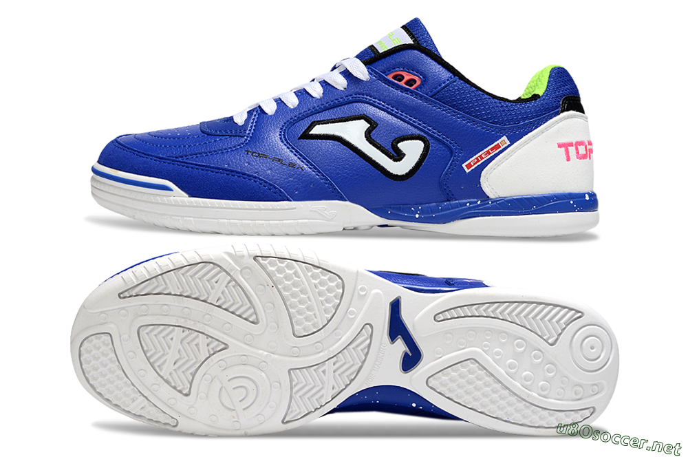 Men's Joma Top Flex IC Football Shoes - Blue/White/Red 1