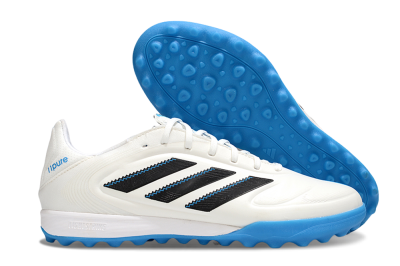 Men's Adidas Copa 11 Pure TF Football Shoes - White/Black/Blue