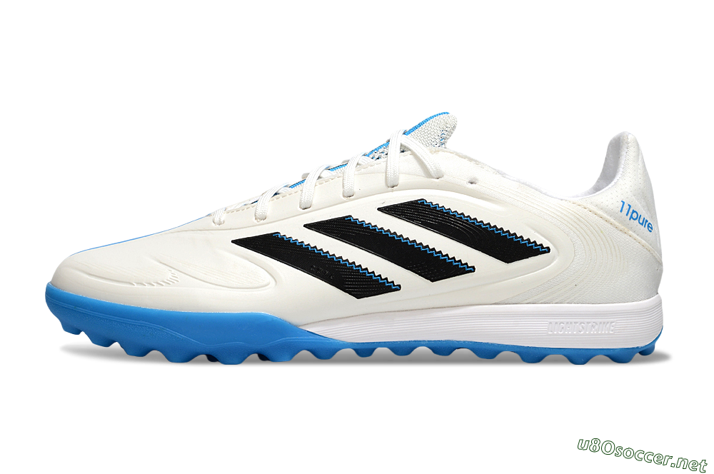 Men's Adidas Copa 11 Pure TF Football Shoes - White/Black/Blue 0