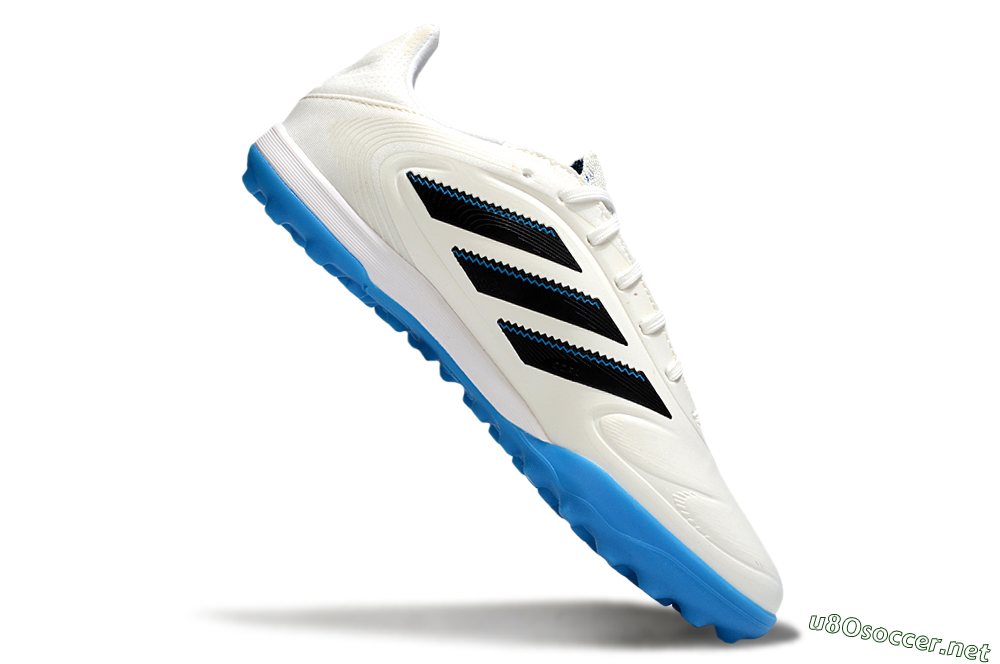 Men's Adidas Copa 11 Pure TF Football Shoes - White/Black/Blue 4