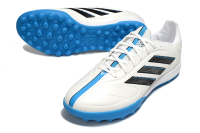 Men's Adidas Copa 11 Pure TF Football Shoes - White/Black/Blue