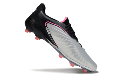 Men's Puma King Ultimate AG Football Boots - Silver/Black/Pink