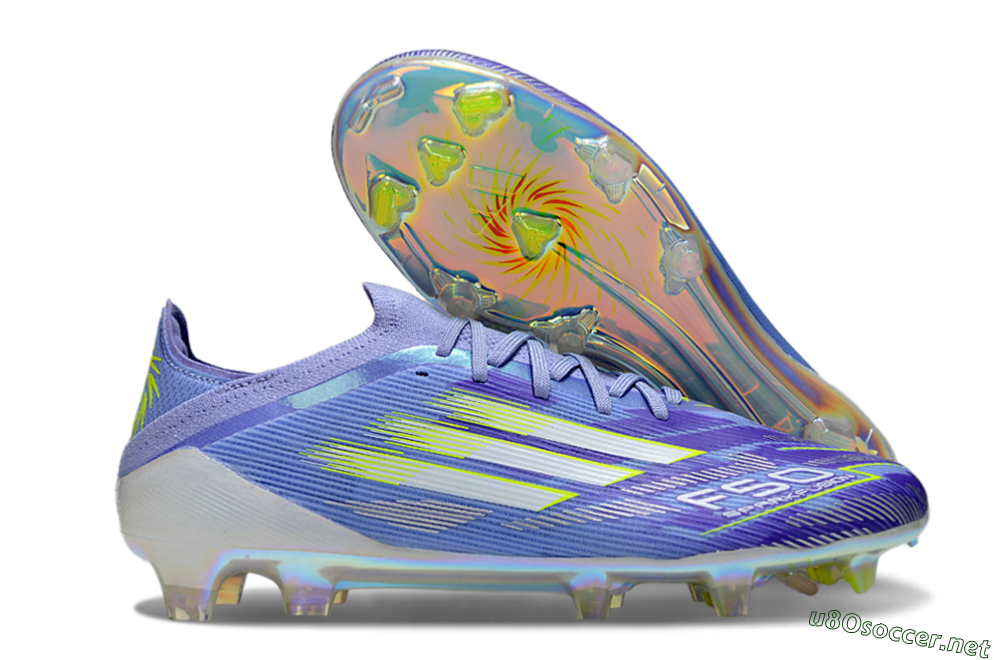 Unisex Adidas F50 Elite FG Football Boots - Blue/Silver/Gold 2