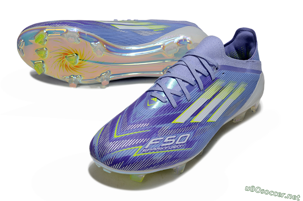Unisex Adidas F50 Elite FG Football Boots - Blue/Silver/Gold 3