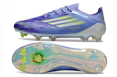 Unisex Adidas F50 Elite FG Football Boots - Blue/Silver/Gold