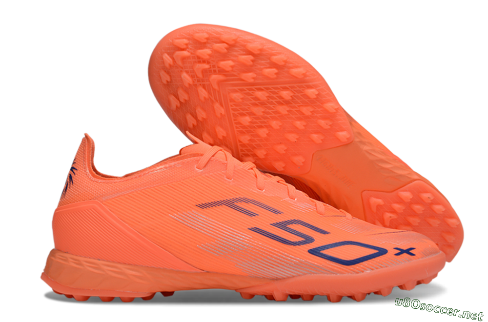 Men's Adidas F50 Pro TF Football Shoes - Red/Blue/Silver 2