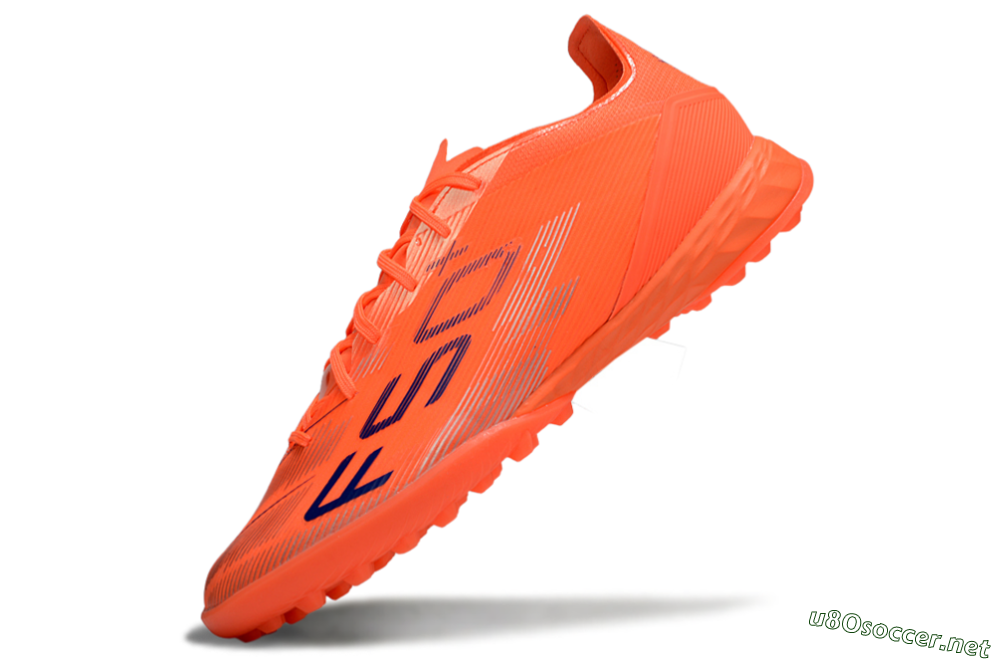 Men's Adidas F50 Pro TF Football Shoes - Red/Blue/Silver 5