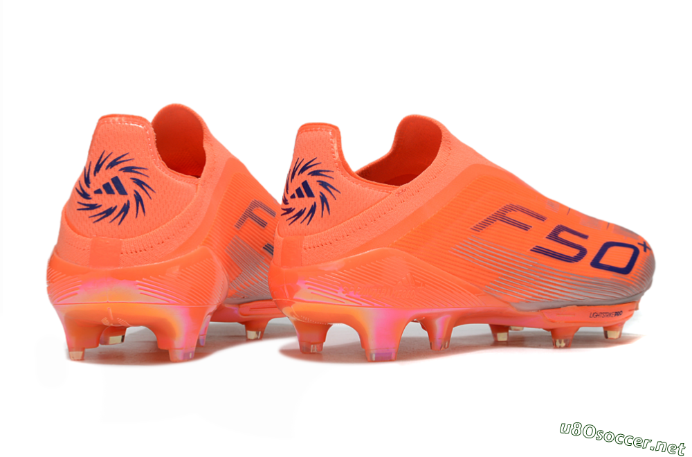 Men's Adidas F50+ Lightstrike Pro Laceless FG Football Boots - Red/Blue/Silver 6