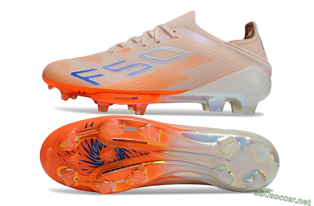 Unisex Adidas F50+ Lightstrike Pro Laceless FG Football Boots - Red/Blue/White 1