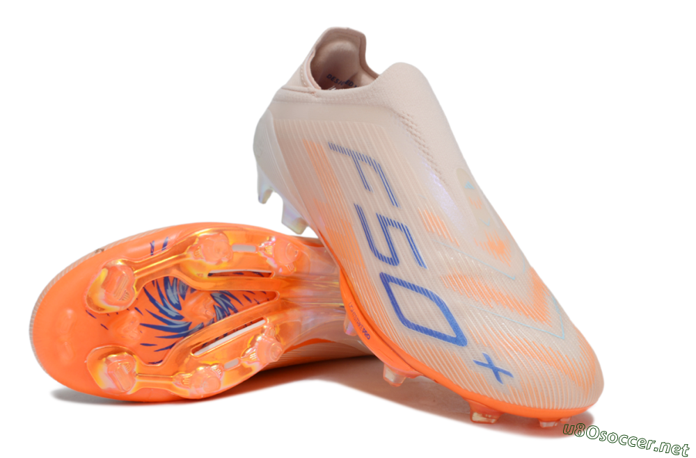 Unisex Adidas F50+ Lightstrike Pro Laceless FG Football Boots - Red/Blue/White 3