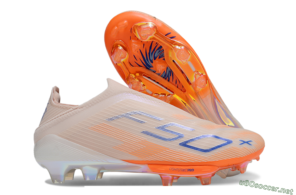 Unisex Adidas F50+ Lightstrike Pro Laceless FG Football Boots - Red/Blue/White 2