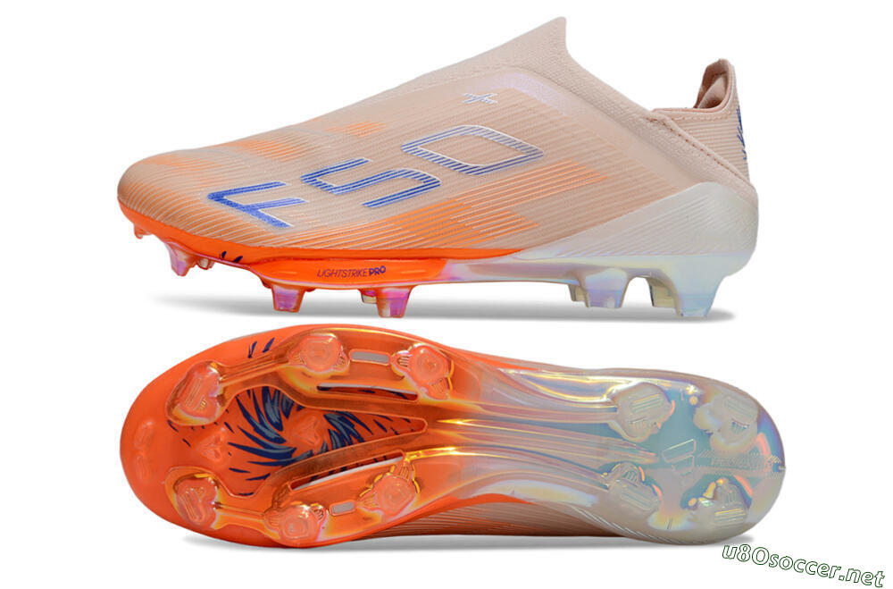 Unisex Adidas F50+ Lightstrike Pro Laceless FG Football Boots - Red/Blue/White 1