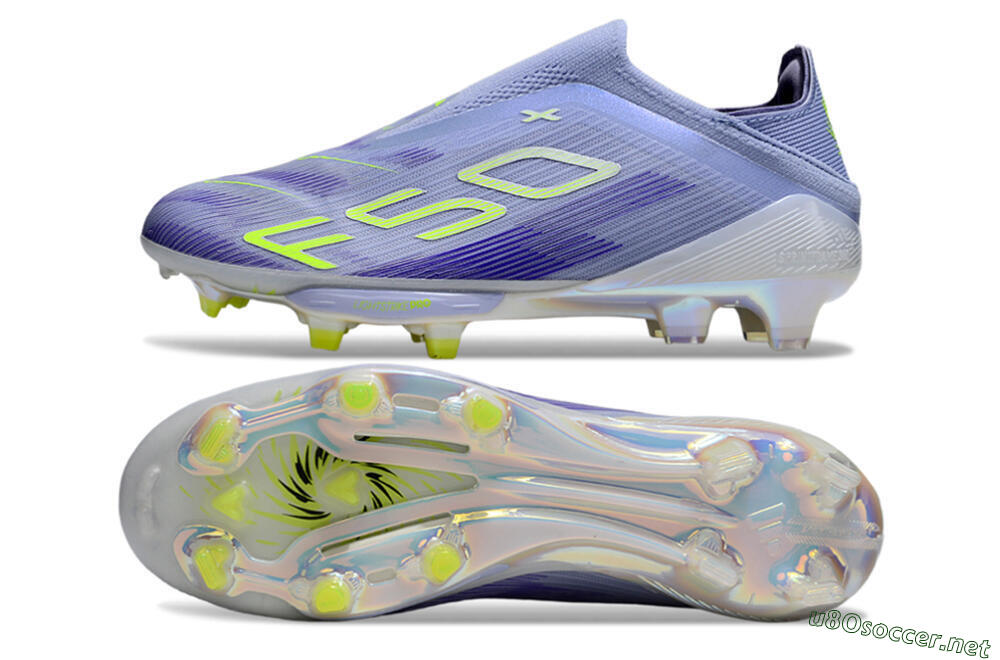 Unisex Adidas F50+ Lightstrike Pro Laceless FG Football Boots - Blue/Yellow/White 1