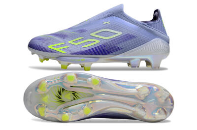 Unisex Adidas F50+ Lightstrike Pro Laceless FG Football Boots - Blue/Yellow/White