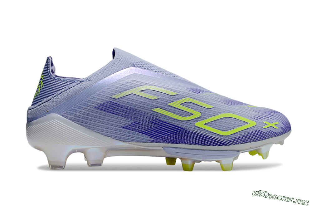 Unisex Adidas F50+ Lightstrike Pro Laceless FG Football Boots - Blue/Yellow/White 7
