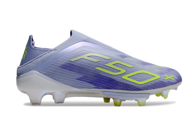 Unisex Adidas F50+ Lightstrike Pro Laceless FG Football Boots - Blue/Yellow/White