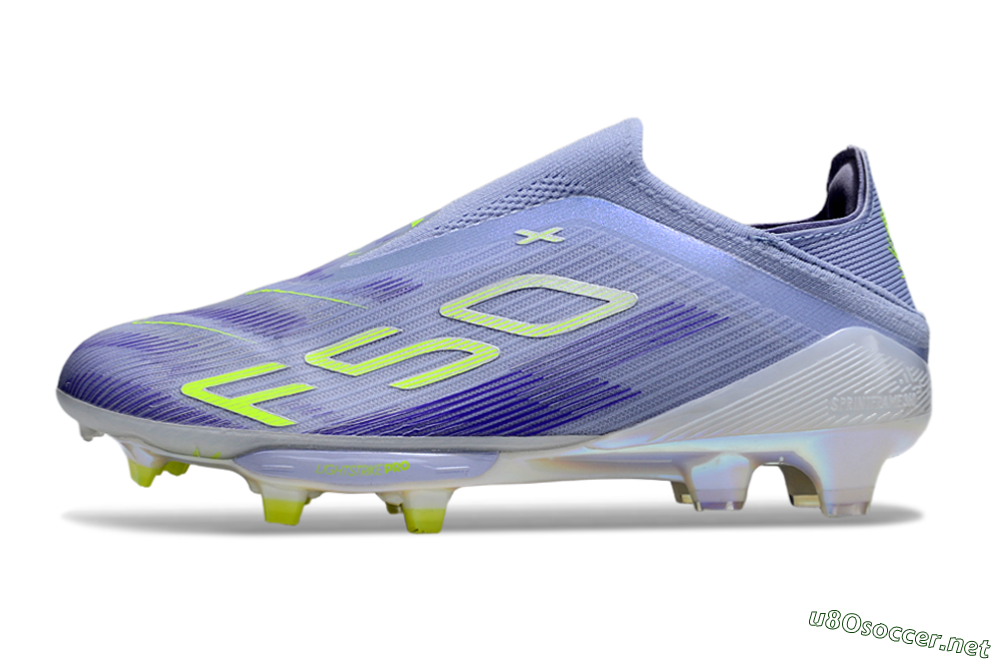 Unisex Adidas F50+ Lightstrike Pro Laceless FG Football Boots - Blue/Yellow/White 0