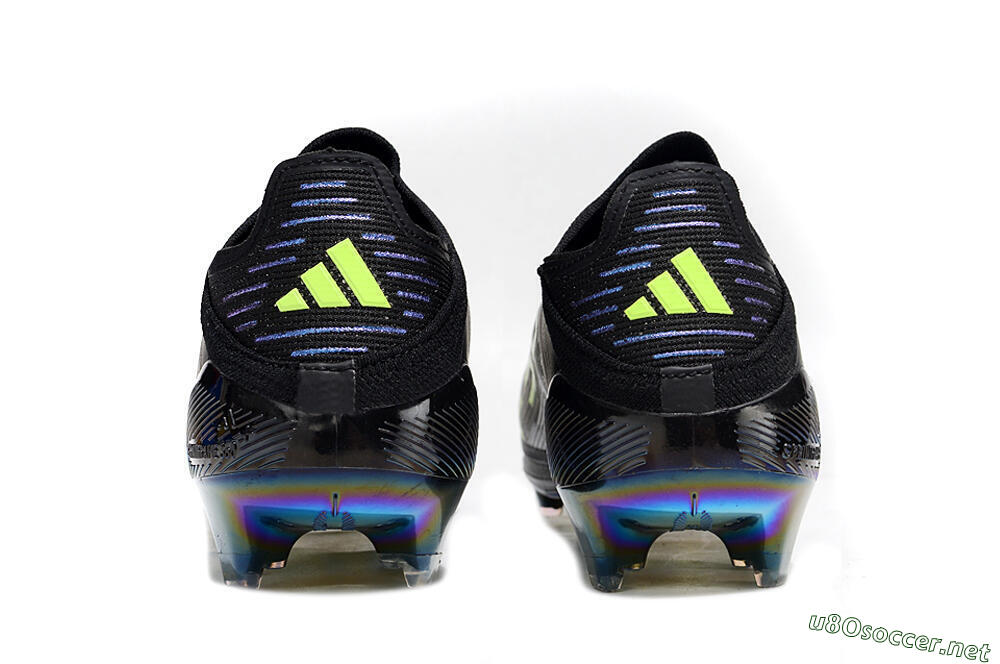 Unisex Adidas F50+ Lightstrike Pro Laceless FG Football Boots - Black/Silver/Yellow 5