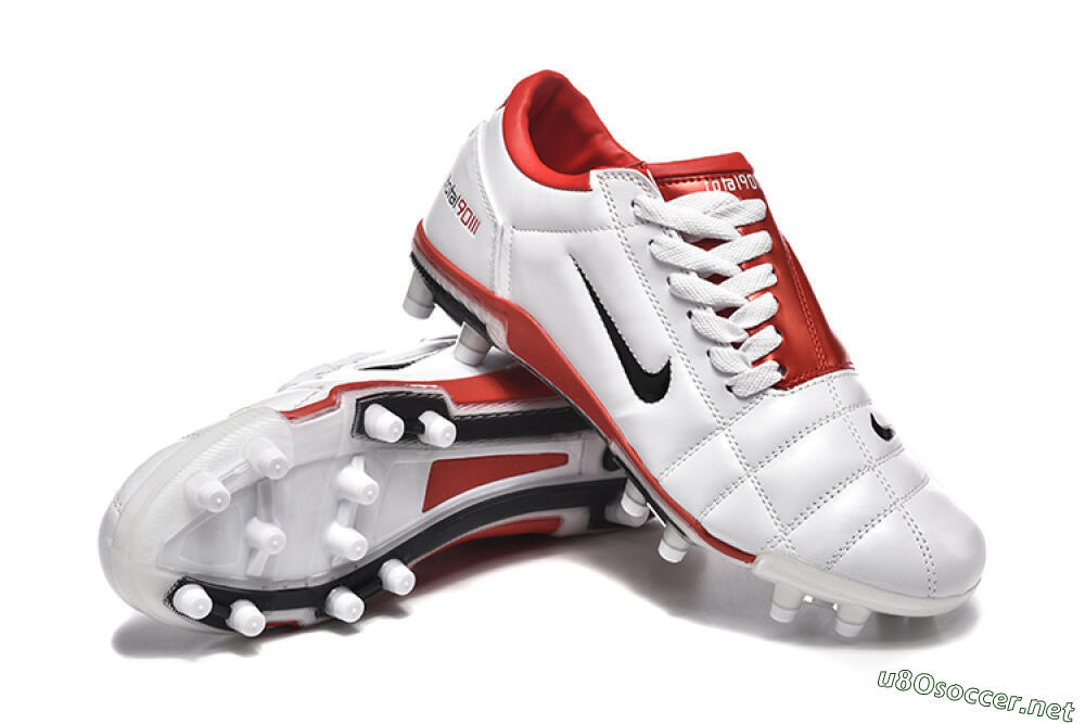 Men's Nike Total 90 III FG Football Boots - Silver/Black/Red 4